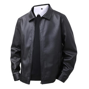 Chaqueta de Cuero para Hombre, Primavera 2026, con Logotipo Personalizado, Solapas Delgadas, Resistente al Viento y Cómoda, Chaqueta de Lona a la Moda - Product Image 1