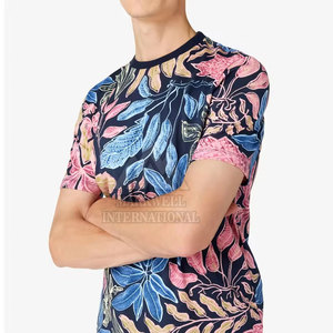 T-shirts à sublimation de style unique Offre Spéciale à la mode à col rond 100% coton T-shirt à sublimation imprimé coupe ample pour hommes - Product Image 3