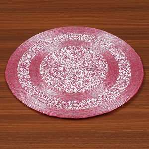 Dessous de verre faits à la main en ardoise verte de 14 pouces élégants et élégants tapis de table en verre perlé pour la cuisine et l'ameublement - Product Image 3