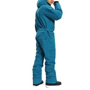 Conjunto de esquí para hombre, ropa deportiva con cremallera completa para exteriores, cortavientos holgado, chándal de nailon liso de gran tamaño para hombre, ropa deportiva, chándal - Product Image 4