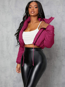 Custom MadePuffer Jacket Crop Top for <b>Women</b> Cold <b>Weather</b> Jacket With Full Customization on Trending - Product Image 5