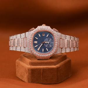 Diseño personalizado de calidad superior Iced Out Hip Hop Lab Grown Diamond Acero inoxidable para hombres - Product Image 1