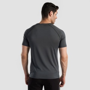 เสื้อยืด GA Performance สีเทา ผลิตจากโพลีเอสเตอร์ 100% น้ำหนัก 240 กรัม ผ้าถักทรงเข้ารูป น้ำหนักเบา พิมพ์ลายซิลค์สกรีน เหมาะสำหรับออกกำลังกาย - Product Image 2