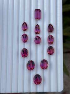 Taille libre Superbe collier de tourmaline rubellite rose Formes mixtes Belle mise en page avec des pierres précieuses naturelles en vrac - Product Image 3