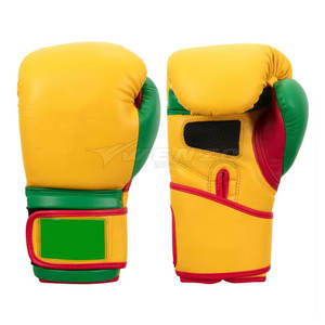 Gants de boxe d'entraînement professionnels en cuir, respirants, personnalisables, confortables, unisexes - Product Image 1