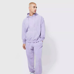 Chándal para Hombre 100% Algodón de Alta Calidad Transpirable con Logotipo Personalizado, Forro Polar de Invierno, Talla Grande, Reversible, con Capucha y Estampado - Product Image 1