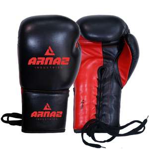 High Quality Boxing <b>Gloves</b> with <b>Laces</b> in Different Sizes, Colors and Customized logo at Wholesale Price - Product Image 2