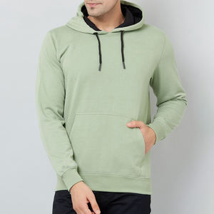 Sweat à capuche oversize en coton éponge de haute qualité Streetwear épais polaire épaule tombante plaine sweats à capuche personnalisés pour hommes grande taille - Product Image 1