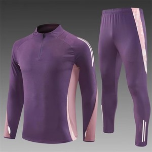 Nuevo estilo, chándal de fútbol de alta elasticidad, logotipo personalizado, ropa deportiva de entrenamiento de fútbol transpirable de manga larga para hombres - Product Image 4