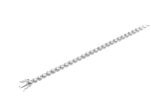 Nueva Pulsera Trousseau de Moda con Corte Redondo y Diamantes Cultivados en Laboratorio de 2.50 Ct F-G VS en Platino para Regalo de Aniversario Nupcial - Product Image 3