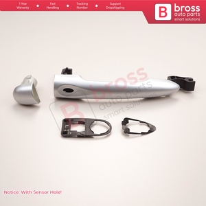 Manija de puerta exterior BDP1168 con orificio para sensor, color cromo 806B08422R para Fluence, Megane 3, Clio 4, Scenic 3, Captur 1 - Product Image 4