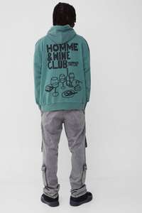 Vente en gros de sweats à capuche délavés graphiques pour hommes en coton mélangé sweats à capuche personnalisés sweats à capuche pour hommes derniers modèles de vêtements de sport - Product Image 2
