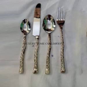 Juego de cubiertos de metal sofisticado diseñado para cenas de lujo con material de acero inoxidable pulido para una elegancia atemporal - Product Image 3