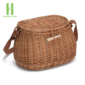 BEST SELLER High Quality Small Wicker <b>Shopping</b> <b>Basket</b> Child's Size Mini <b>Shopping</b> Wicker <b>Basket</b> Made In Vietnam - Product Image 2