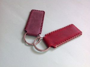 Pure leather key ring for bikers hikers and adventurers who want utility and a tough <b>rugged</b> aesthetic - Product Image 4