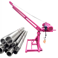 Nouvelle treuil électrique mini Anbo en acier de haute qualité 220V 500kg avec câble métallique, équipement de levage portable pour usage domestique et construction CE 1