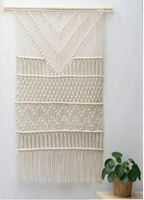Fait à la main Style bohème coton corde tenture murale décor flottant en bois plante cintre étagère pour chambre salon