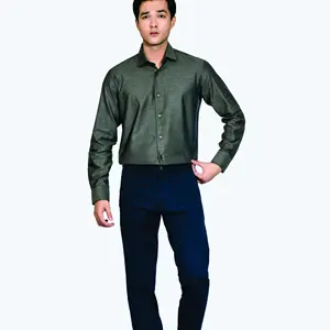 थोक वसंत कस्टम पुरुषों लंबी आस्तीन धारीदार शर्ट बिजनेस प्लस आकार आकस्मिक शर्ट कपास के लिए कपड़े औपचारिक शर्ट पुरुषों