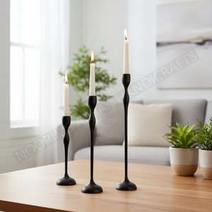 Hot Selling Black Aluminum Metal <b>Candle</b> <b>Holder</b> for Home Decoration Christmas and Easter <b>Tall</b> Manufacturer Exporter - Product Image 6