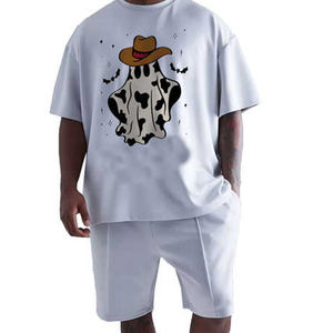 Camiseta y conjuntos cortos transpirables para correr para hombre, conjuntos cortos de verano de manga corta, conjunto de verano elegante y de moda - Product Image 5