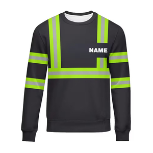 Sweat-shirt en polaire réfléchissant haute visibilité, vêtements de travail chauds et de sécurité, 100% polyester - Product Image 1