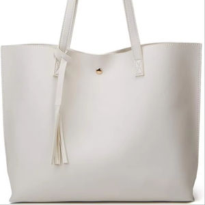 Oversized Ladies 2025 Waterproof Tote <b>Bag</b> with Premium Faux Leather Exterior Trendy <b>Tassel</b> Embroidery Accessories Made Pakistan - Product Image 1