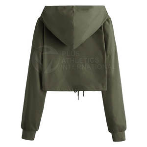 <b>Crop</b> <b>Top</b> Hoodie Outfits Women Clothing Custom Ladies Women Blank <b>Crop</b> <b>Top</b> Hoodies for Women Made In Pakistan - Product Image 2