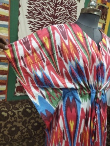 Pur coton naturel long caftan vêtements de plage robe indien coton Ikat imprimé Bikini couverture Floral été vêtements robe de soirée - Product Image 3