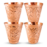 Nouvel arrivage : Coffret cadeau de verres à shot et à bière en acier inoxydable, gobelets personnalisables, finition martelée antique, 200 ml avec couvercle