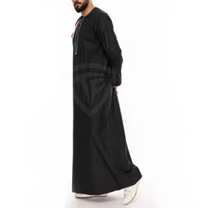 Alta calidad último diseño hombres Thawb nuevo diseño largo Thawb musulmán transpirable secado rápido hombres Thawb - Product Image 3