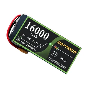 Batteria FPV Drone 6S 16000mAh 25C 22.2V UAV batterie allo stato solido per RC Quadcopter aereo elicottero auto camion