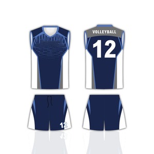 Uniformes de voleibol transpirables de secado rápido de alta calidad con diseño personalizado Ropa deportiva para hombres y mujeres con logotipo frontal estampado MOQ bajo - Product Image 5