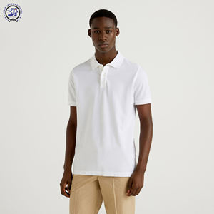 Polo blanc de haute qualité pour hommes Design unique dans un style décontracté Meilleur prix pour des vêtements pour hommes en composite à motif solide unique - Product Image 3