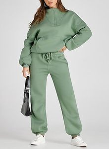 Survêtement pour femmes pour l'exercice, le jogging et l'usure quotidienne avec un matériau doux et un design élégant en plusieurs tailles et couleurs - Product Image 2