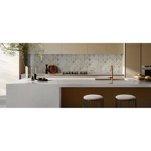 Perla White Quartz Crystal Composition Big Slab 15-30mm Thickness Modern Design Waterproof Durable Eco-Friendly Kitchen - Product Image 5