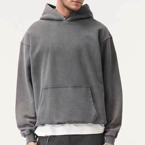 Heavyweight 400gsm Custom Design High Demand Product Trendy <b>Hoodie</b> Heavyweight Blank Lined <b>Teenage</b> Distressed <b>Hoodie</b> - Product Image 5