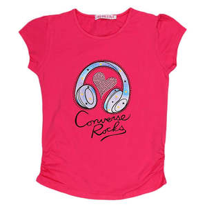Camiseta estampada de media manga para niña - Rosa - Product Image 1