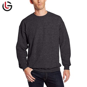 Men's High Quality Crewneck Sweatshirt with Custom Logo Embroidery <b>Thick</b> <b>Fleece</b> Hoodie for Autumn Digital Printing Method - Product Image 3