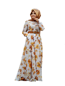 Abayas Kaftan pour femmes de grande taille en polyéthersulfone, de haute qualité, personnalisables OEM, avec poches poitrine, pour toutes les saisons, pour l'Aïd/les mariages, vêtement islamique vierge - Product Image 5