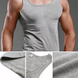Camiseta sin Mangas para Hombre, Diseño Moderno, Deportiva, Elástica, Transpirable, de Poliéster/Algodón, de Alta Calidad, para Entrenamiento de Verano - Product Image 4
