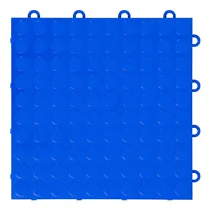 GearTile Royal Blue Coin Pattern 12 \ "x12 \" Baldosas de garaje Paquete de 12 - Product Image 1