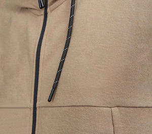 Vente en gros de sweats à capuche personnalisés avec impression bouffante, logo, épais, 430 g/m², avec fermeture éclair intégrale, surdimensionnés, unis - Product Image 6