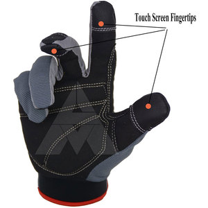 Gants de mécanicien en cuir pour la protection des mains, vente en gros, produit chaud, pour la vente en ligne - Product Image 3