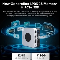 Mini PC CHUWI LarkBox X, 12 Go de RAM, 512 Go de SSD, Intel N100, PC de jeu, graphismes UHD pour processeurs Intel de 12e génération, WiFi 6, ordinateur de bureau