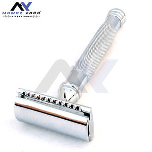 Maquinilla de Afeitar de Doble Filo Ajustable de Alta Calidad para Uso Corporal y de Barbería, Mango de Acero Inoxidable, Maquinillas de Afeitar de Marca Privada - Product Image 6