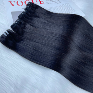 ¡MEJOR VENTA! Precio al por mayor 100% Extensiones de cabello humano vietnamita Cabello crudo hueso recto Trama Extensiones de cabello color natural - Product Image 3