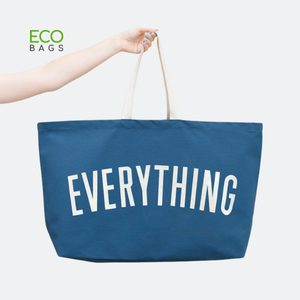 Vente en gros de sacs cabas en toile grande capacité personnalisés sacs à provisions à bandoulière en coton naturel mode style lettre impression plage voyage - Product Image 5