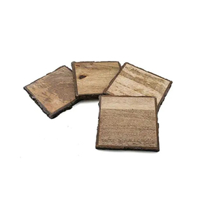 new Handmade Natural Acacia Wood Drink Coasters Durable Quality Home Decorative <b>Mats</b> & Pads Coaster At Wholesale Price - Product Image 1