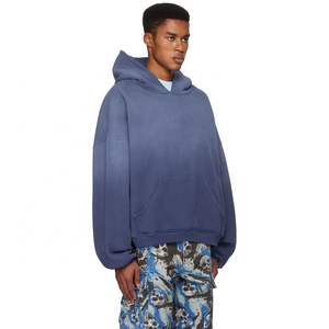 Usine personnalisée de haute qualité poids lourd surdimensionné lavé eau de javel goutte épaule 500 Gsm conception essentielle hiver - Product Image 5