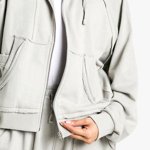 เสื้อฮู้ดซิปแขนยาว เนื้อผ้านุ่ม สวมใส่สบาย ราคาประหยัด สำหรับฤดูหนาว แฟชั่นทันสมัย เหมาะสำหรับใส่ลำลองกลางแจ้ง ดีไซน์ทันสมัย สำหรับผู้หญิง ปี 2026 - Product Image 4